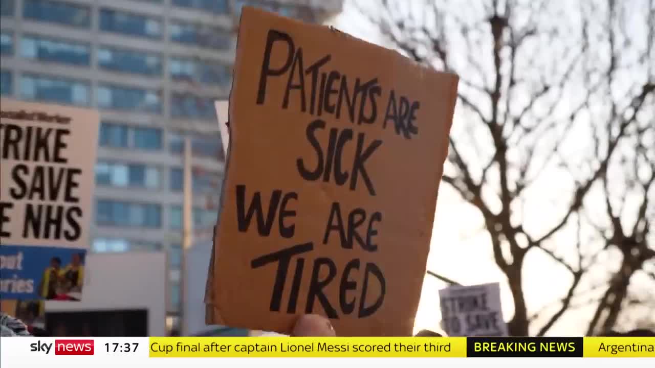 Government voices concern for NHS care during strike