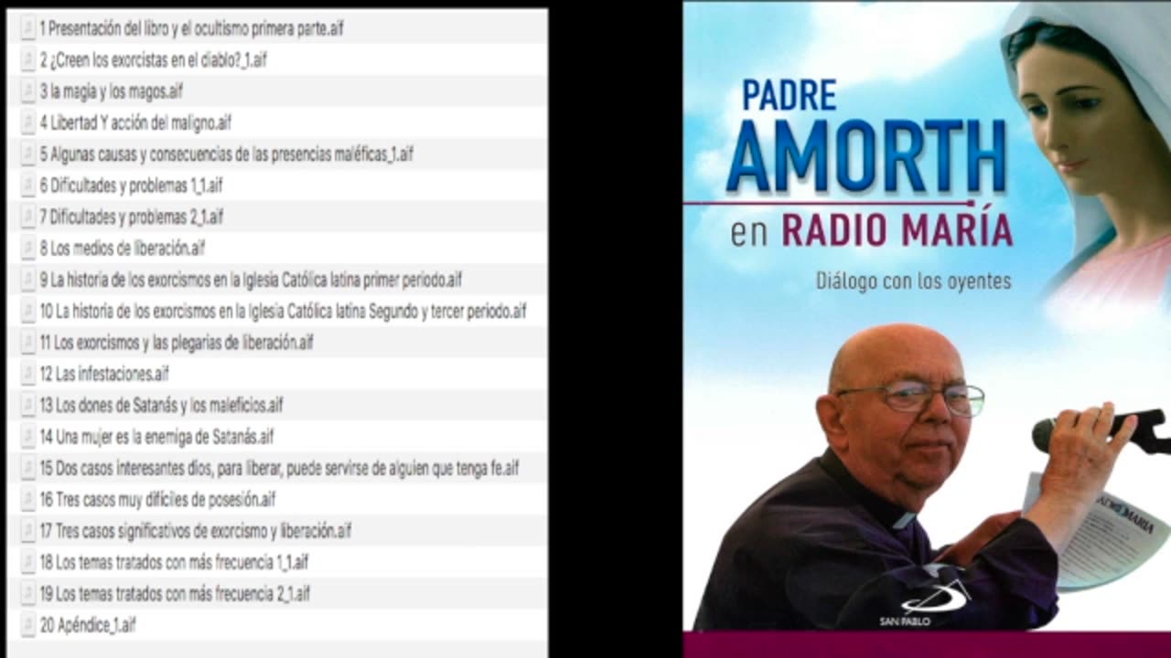 Padre Amorth en Radio María: Diálogo con los Oyentes sobre "Un Exorcista Cuenta Su Historia"