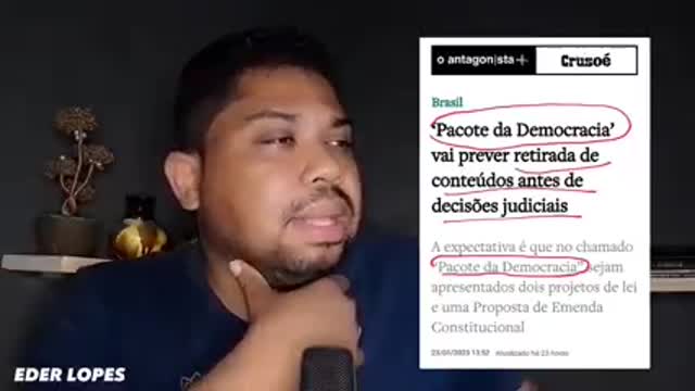 Pacotão da "democracia" retirará postagens sem decisão judicial
