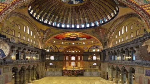 Praying inside Agia Sophia Church-ΑγιαΣοφιά για πάντα εκκλησιά.Βυζαντινή Μουσική☦️🦅