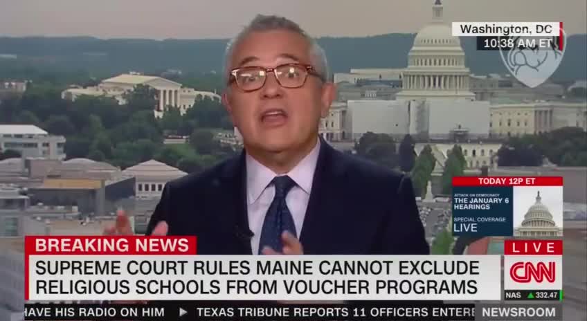 CNN public masturbation expert Jeffrey Toobin on religious schools. *See Description*