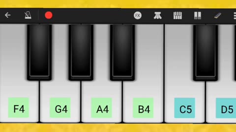 Play piano on mobile