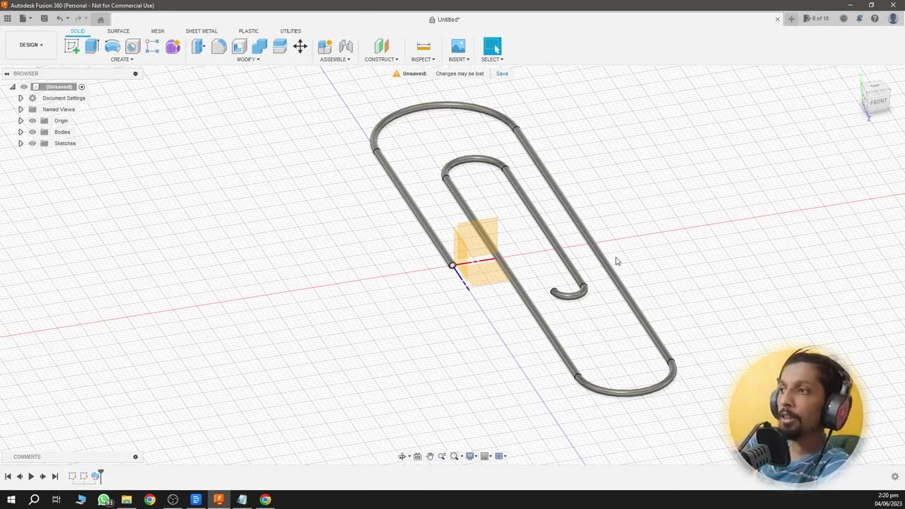 Creating a Safety Pin _ Fusion 360 Course for Beginners _ Class 05