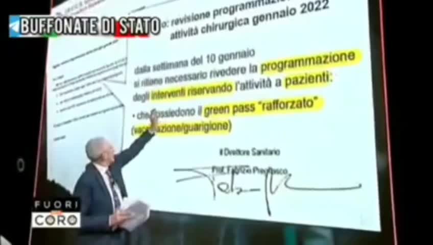 LE CURE NEGATE AI NO VAX AL GALEAZZI DI MILANO