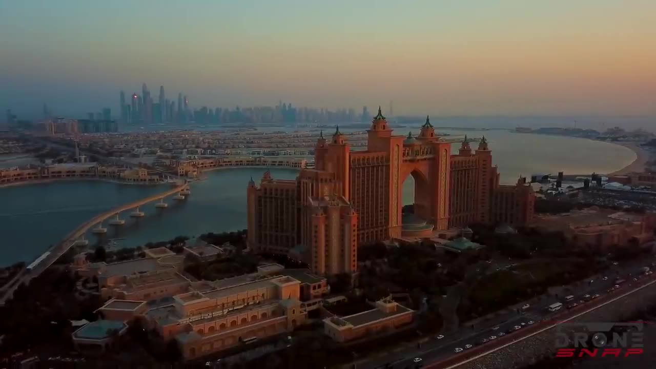 Flying OVER DUBAI (4K UHD) - soft piano music with wonderful Natural landscape to calm your mind.
