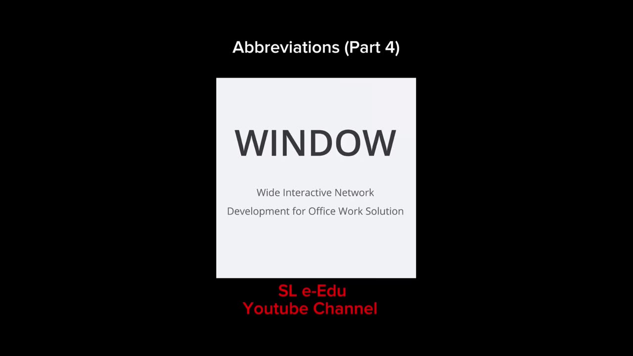 Abbreviations