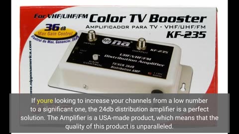 24db Distribution #Amplifier - Digital TV Antenna Booster-Overview