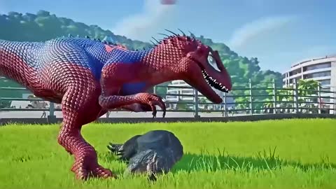 Spiderman, Batman, Joker, Hulk, Flash, Brachiosaurus Color Pack Dinosaurs Fighting Jurassic World