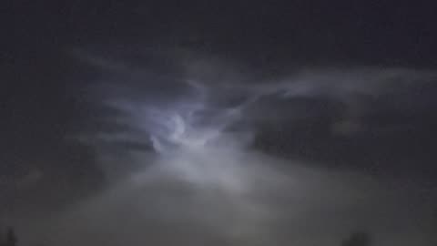 Strange Light in the sky over atlantic ocean before sunrise