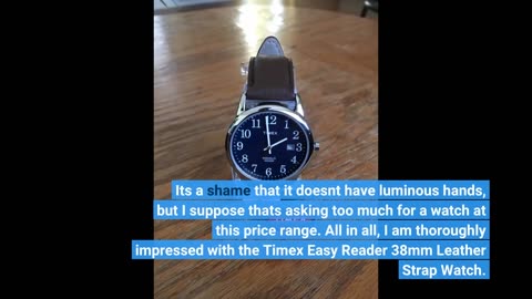Timex Easy Reader 38mm Leather Strap Watch