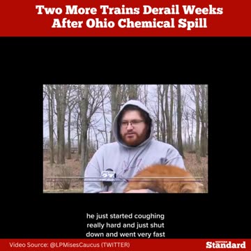 Two more trains derail weeks after Ohio chemical spill