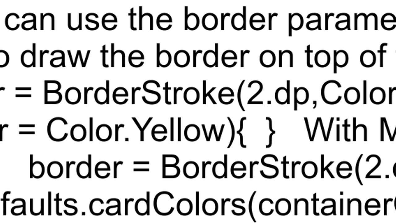 How to add border to card view with jetpack compose