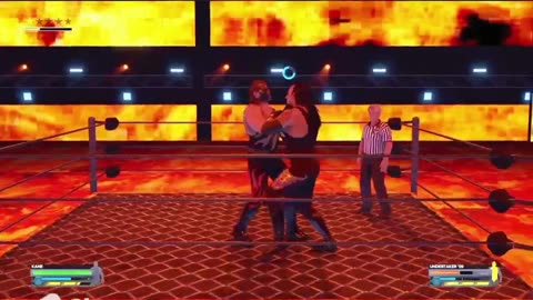 floor is lava match WWE 2K24