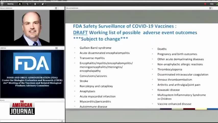 FDA SAYS: VAXing Has Side Effects That Kill