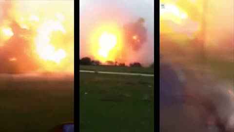 'Fertilizer Plant Explosion - All 3 Angles' - Blast Slowed Down To 1/16 Speed - 2013