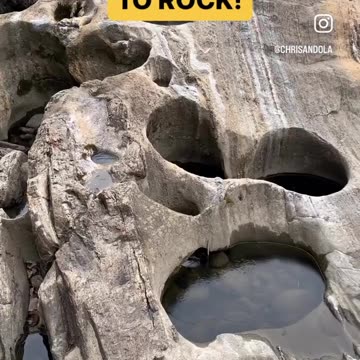 WATER MADE HOLES IN ROCK