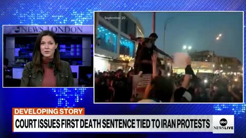 1st death sentence issued to anti-government protesters in Iran l ABCNL