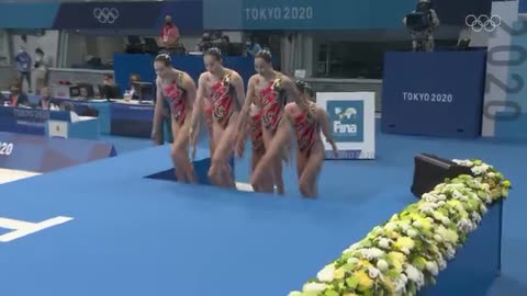 Dance performance under water