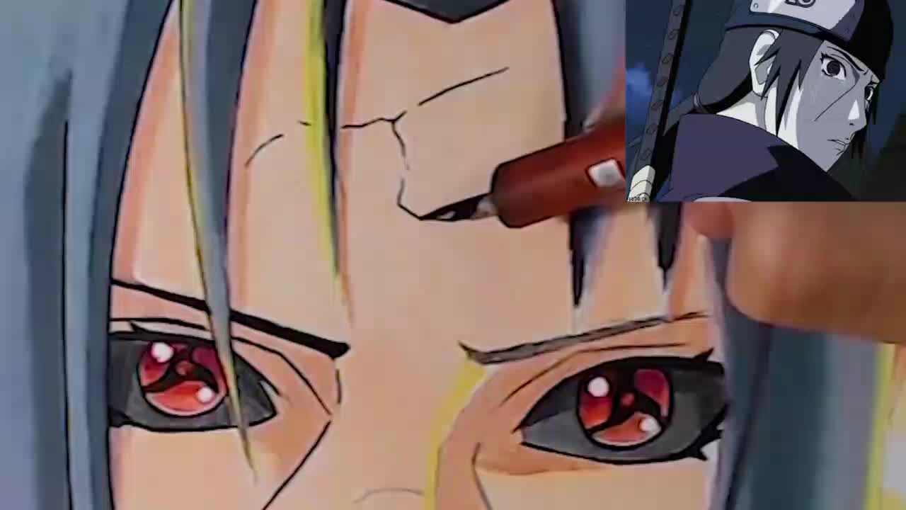 Itachi Desenhar Anime facil - Speed Drawing