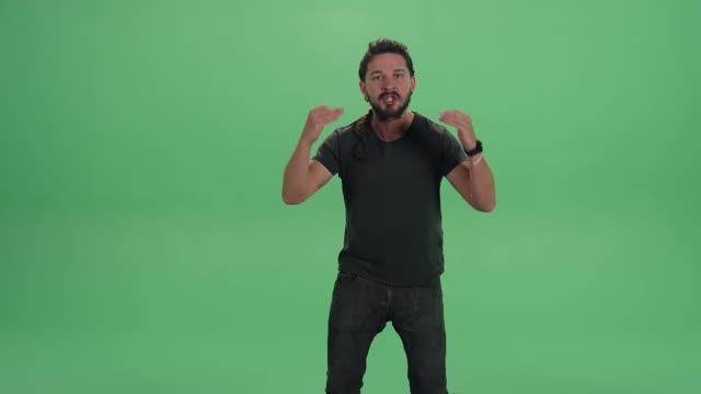 You will be shocked by how he shouts, "Just do it"