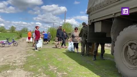 Russian army has brought more than 2 tons aid to residents Lugansk