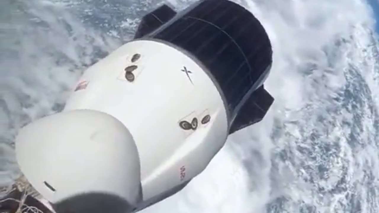 A view from the outside of the space shutt
