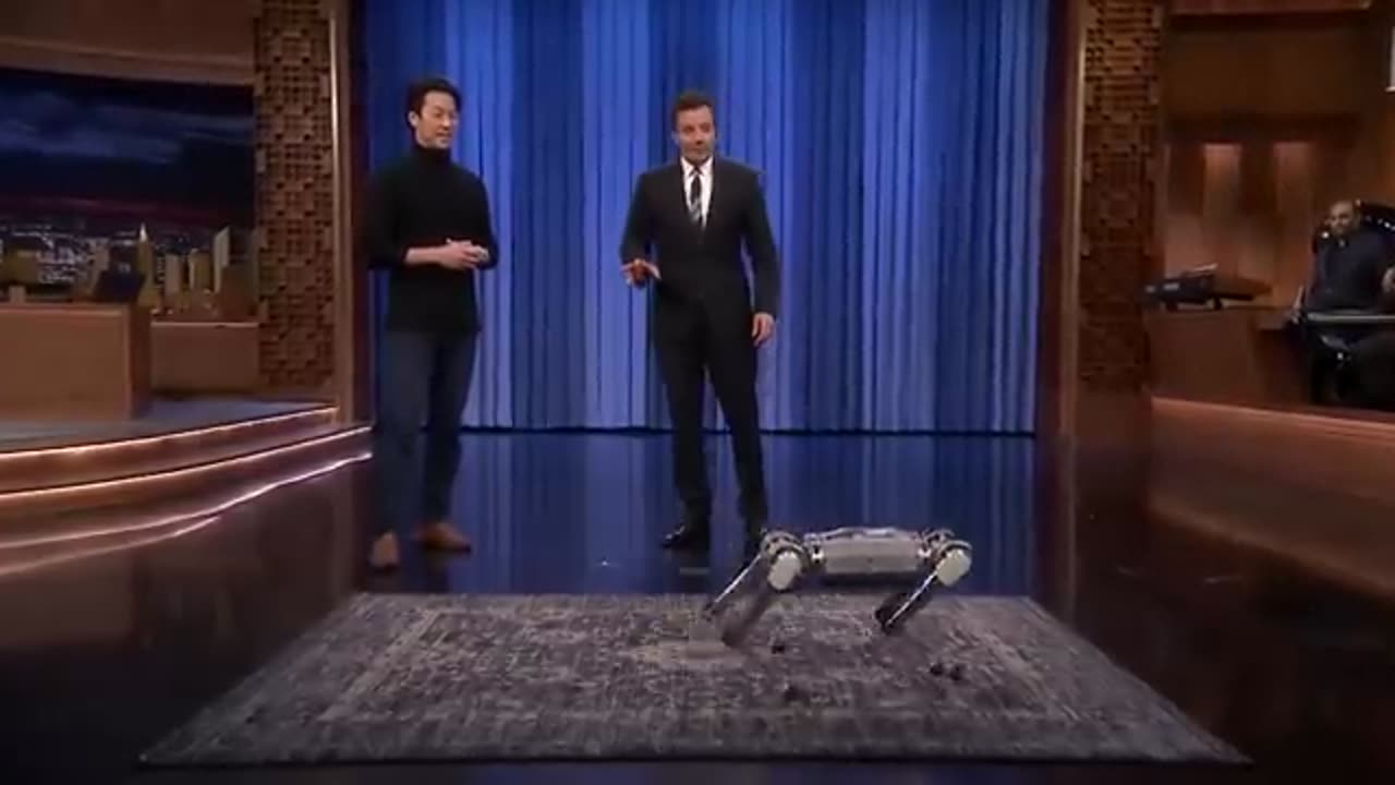 Sophia the robot and Jimmy sing a duet of "say something"