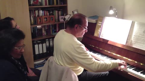 Dad on the piano after ages