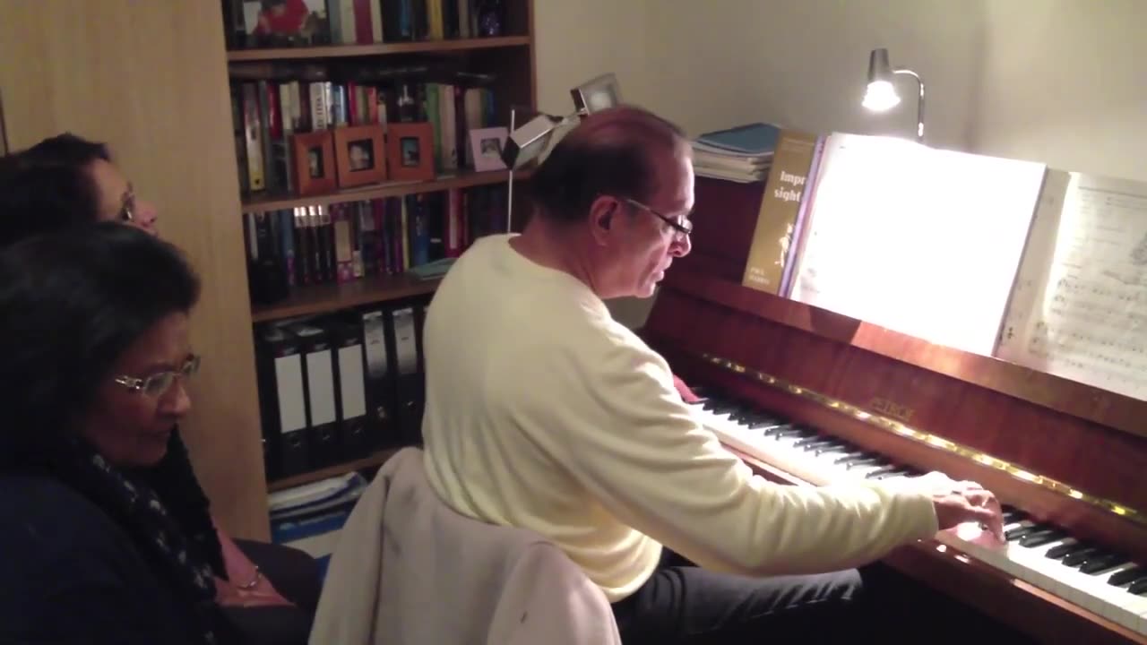Dad on the piano after ages
