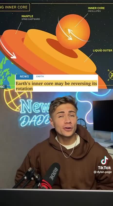 The earths inner core may be reversing its rotation.