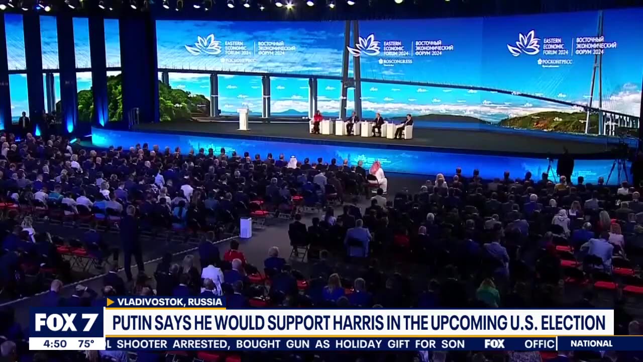 Putin Supports Harris
