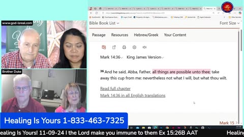 Healing Is Yous! 11-09-24 Questions on Divine Healing