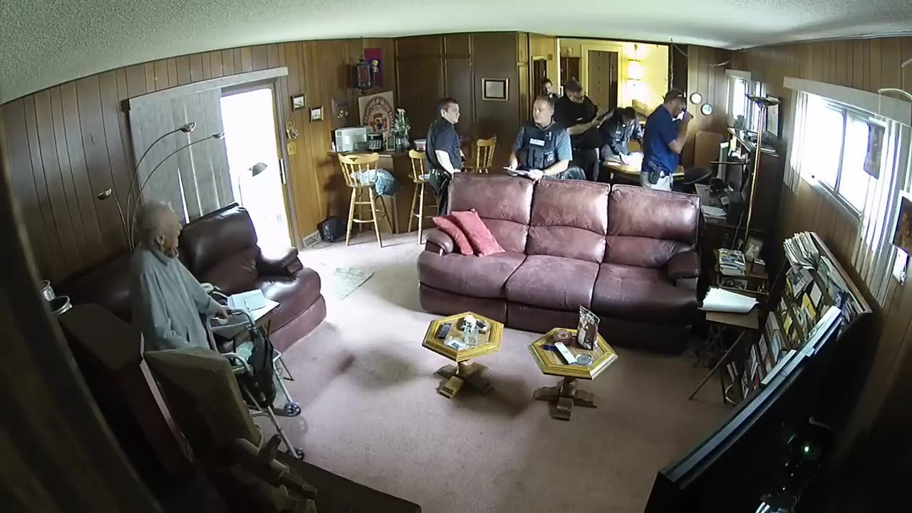 98 year old lady's home raided. She died the next day