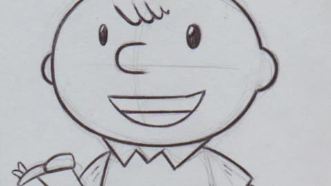 I drew Charlie Brown!!!