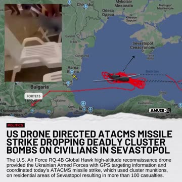US Air Force ATACMS Missile Strikes Russian Civilians