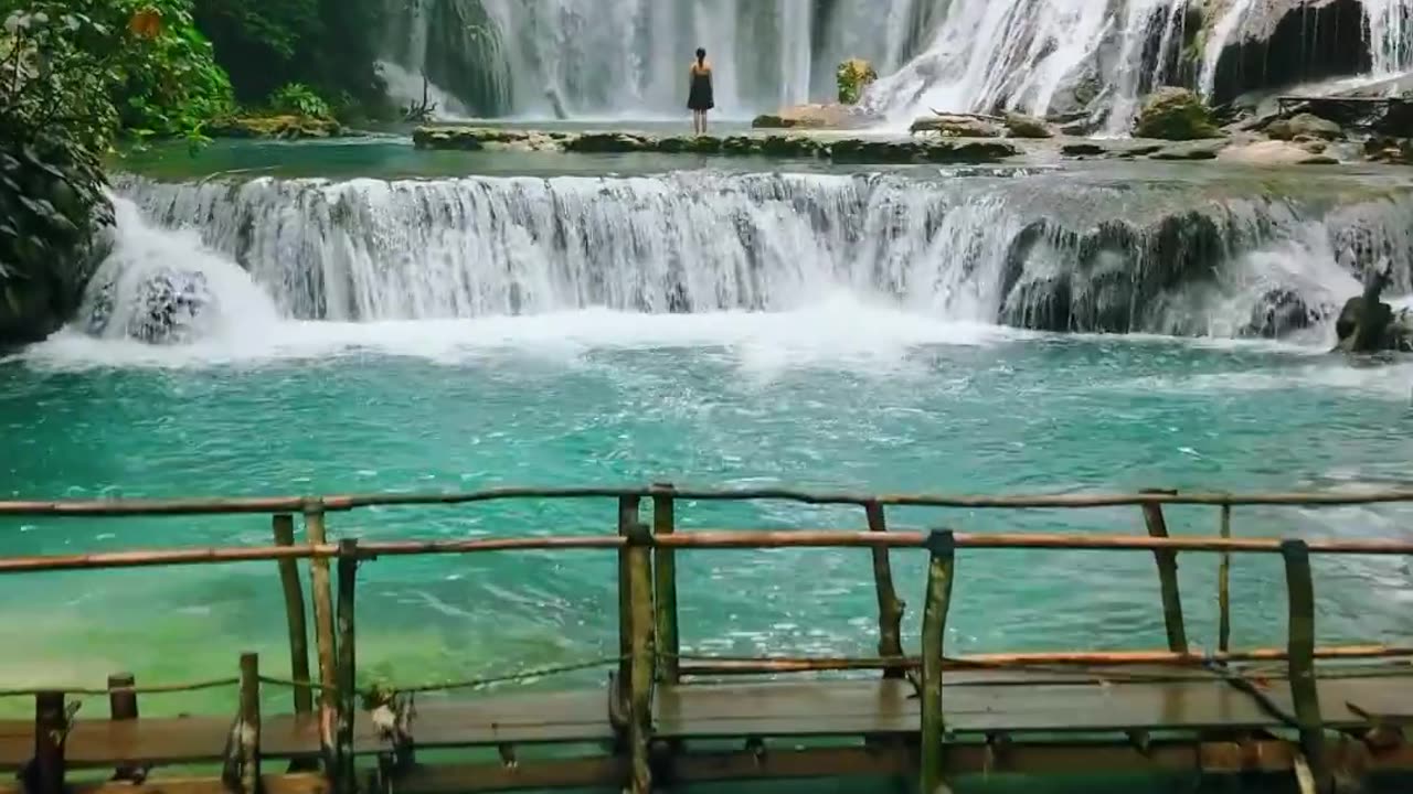 Paila Falls Is A Magnificent Turquoise Waterfall With Several Cascades Located Near The City Of Luwuk Central Sulawesi Indonesia
