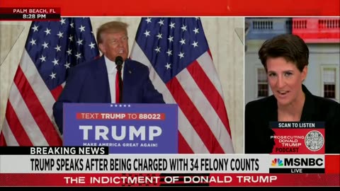 Maddow Cuts from Trump Speech to RAGE