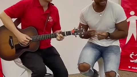 DPM Lawrence Wong &Taufik Batisah coverNDP theme song"Stronger Together'