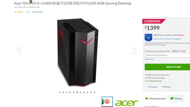 Hardware Comparison Consultancy - Prebuilt Acer Nitro 50