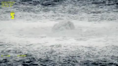 Sabotaged Nordstream pipeline closeup footage