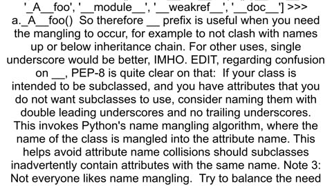 Private Variables and Methods in Python