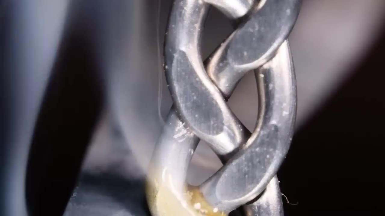 Tin pigtail + hot knife🔪🔥 #asmr #macro