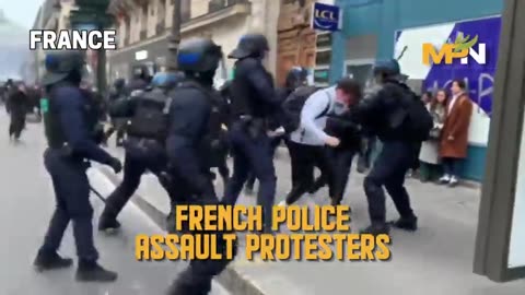 This is how police are treating French protestors