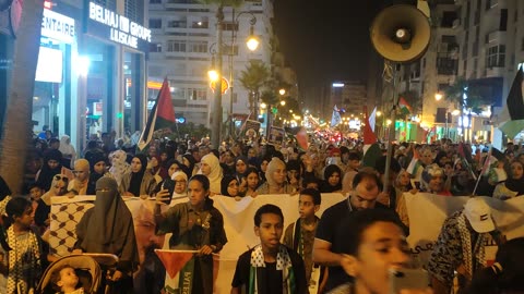 مسيرة حاشدة بطنجة إسنادا لغزة والمقاومة ورفضا للتطبيع يارب ثبت اخواننا 24 08 2024