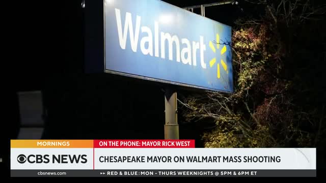 Chesapeake mayor believes "disgruntled employee" carried out deadly Walmart mass shooting