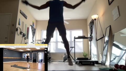 Doing a 30 min Advanced workout. Join me on the Mat and Burnalong