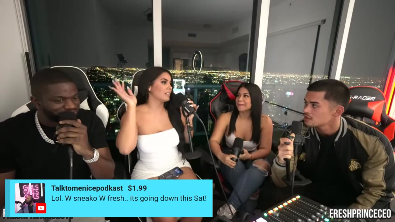 DOUBLE DATE W SNEAKO TWO LATINA GIRLS!