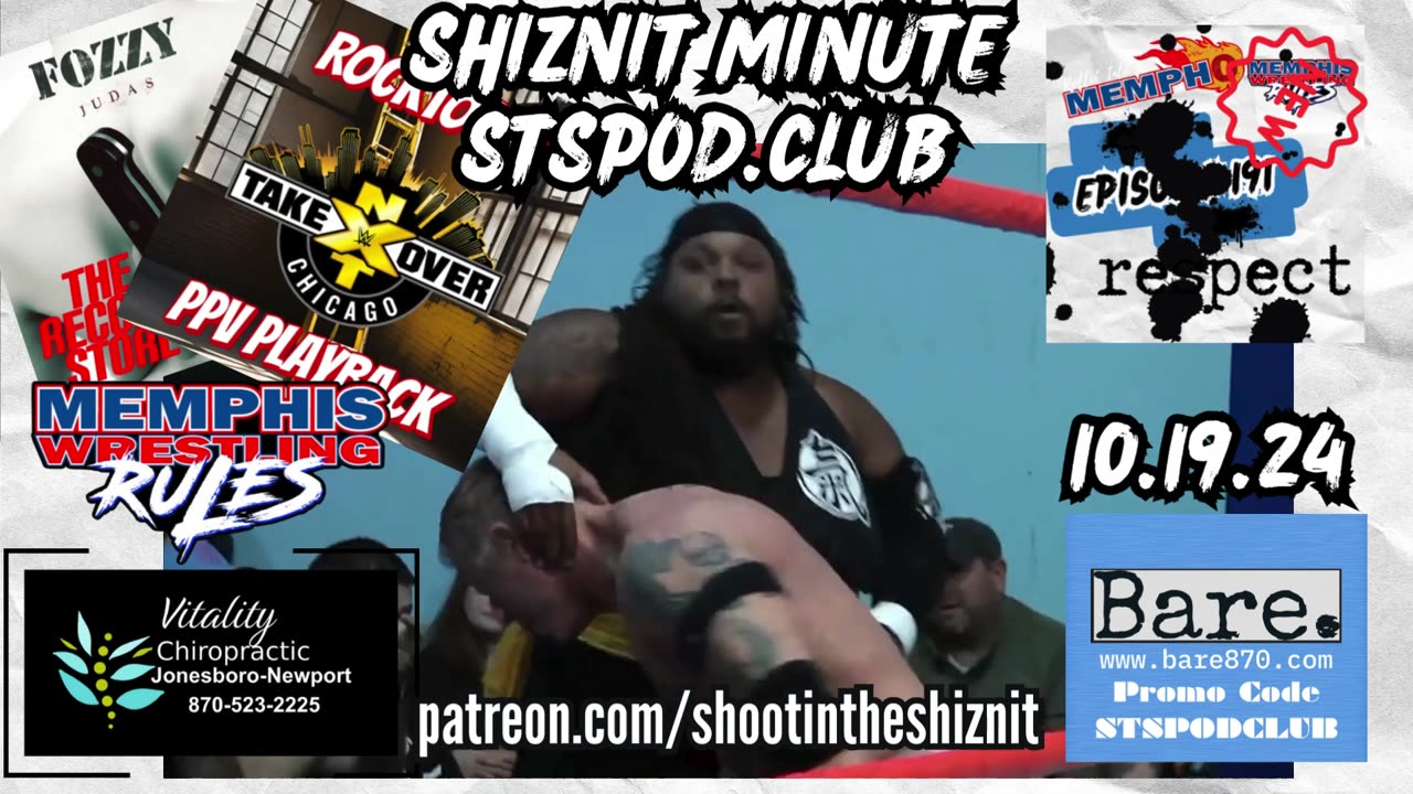 SHIZNIT MINUTE 10.19.24-BT TALKS MEMPHIS WRESTLING!