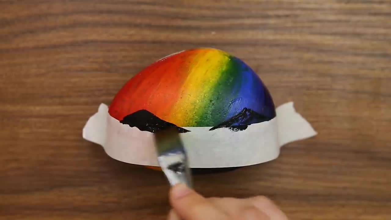 Very Simple & Easy Acrylic Painting on Stone