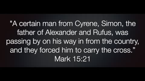 Mark 15:21 PODCAST